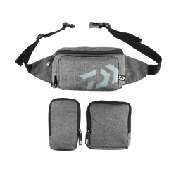 DAIWA BALIKÇI ÇANTASI BEL ASKILI GRİ 23*13*17 - Daiwa