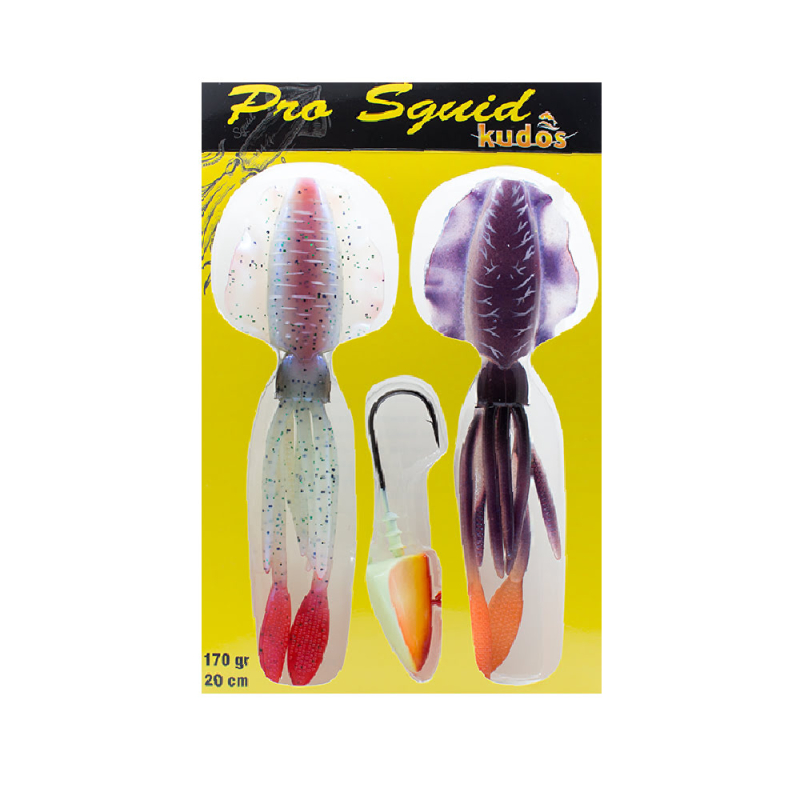 Kudos Pro Squid 20 cm (2 Adet) 170 gr Lumo Jighead - 2