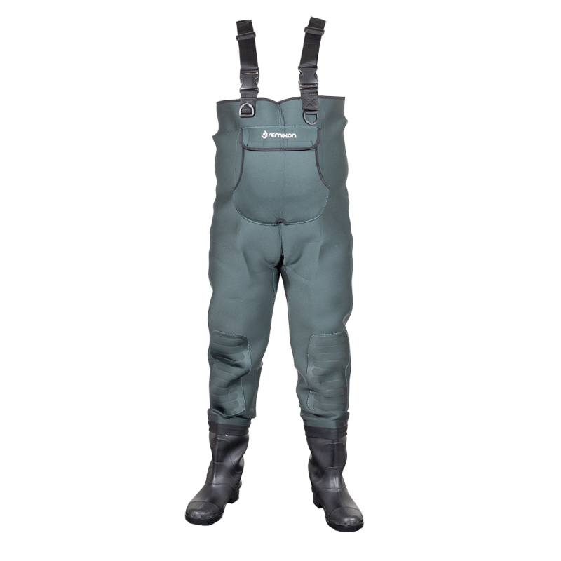 REMIXON 4.5MM NEOPREN YEŞİL PVC BOT TULUM ÇİZME - 1