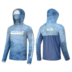 RYUJI UV PERFORMANCE HOODIE SHIRT+NECK, BLUE SKY - Ryuji
